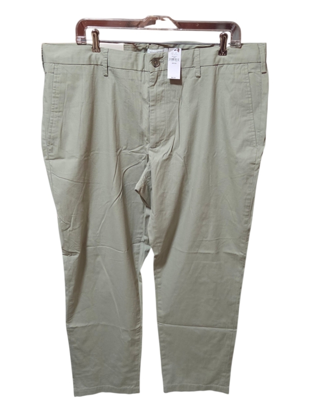 Banana Republic Slim Summerweight Chino Green Pants 38x30 New!